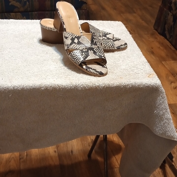 Nine West Snakeskin Patterned Mules - Picture 3 of 7